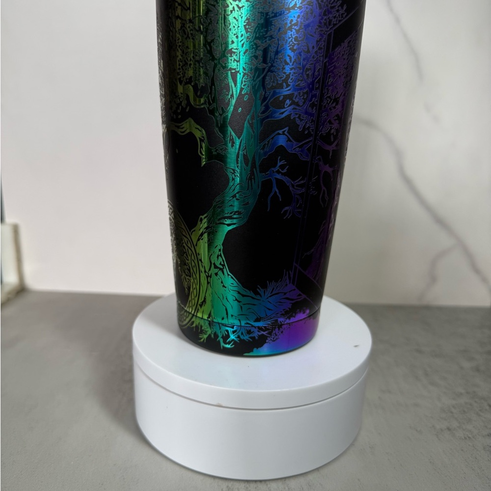 Colorful Tree Design Tumbler